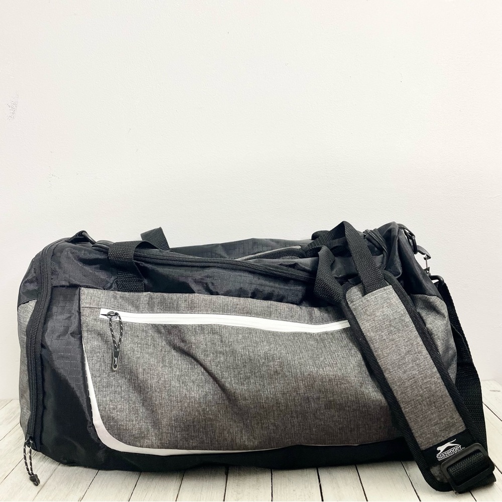 SLAZENGER Unisex Nylon Duffle Bag Gym Travel Sports Bag
